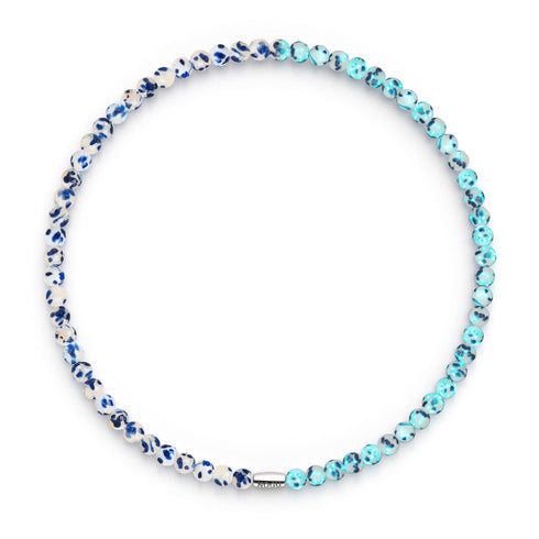 Saule bleu | Argent sterling 925 | Enveloppe en verre Firefly